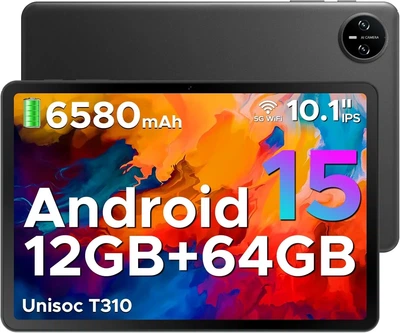 Планшет 10" Doogee Tab A9 (3+9)/64Gb 4 ядер Android 15 6580 mAh Черный (102169379) - Уценка
