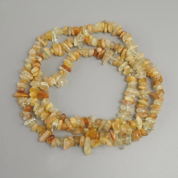 Бусины агат крошка, диаметр 6–12×2–6 мм, длина 76 см, на нитке, ida74329