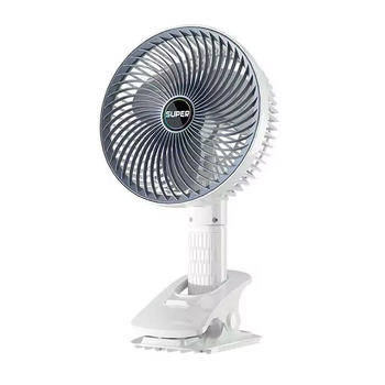Портативний вентилятор на 3 швидкості, з прищіпкою Desktop Fan Multi Function 29×18 см, акумуляторний, пластиковий