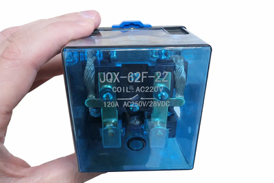 Реле JQX-62F-2Z 120A AC220V на DIN-рейку, електромагнітне
