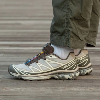 Кросівки чоловічі Salomon Xt-6 Gore-Tex Beige Brown 42 (1911-1225494)