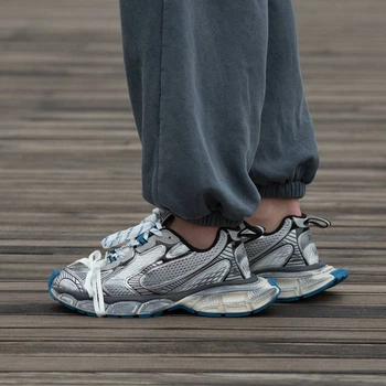 Кросівки жіночі Balenciaga 3XL Silver White Blue 36 (2609-1443096)