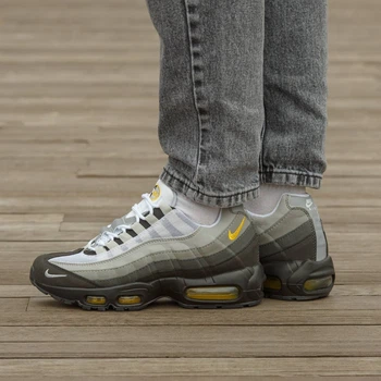 Кросівки чоловічі Air Max 95 Grey Black Yellow 45 (2611-1489305)