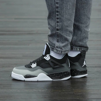 Кросівки чоловічі Air Jordan 4 Retro SE Fear Black White 41 (2516-1391631)