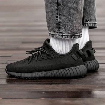 Кросівки чоловічі Yeezy 350 All Black 37 (982-1354282)