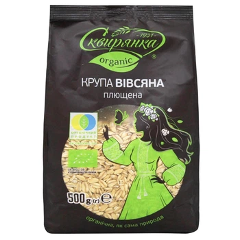 Крупа Сквирянка Вівсяна плющена органічна 500 г