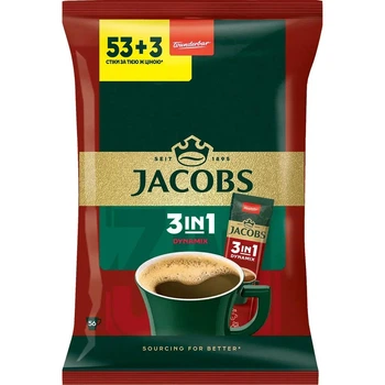 Кавовий напій Jacobs 3 в 1 Dynamix 56 шт.х 12.5 г