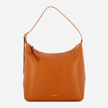 Torebka hobo damska ze skóry naturalnej Coccinelle Cherry E1FDK130280 W12 Brązowa (800070357670)