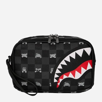 Kosmetyczka Sprayground Gray Peeking Character Check Toiletry Brick 910B8914NSZ Czarna (800070358188)
