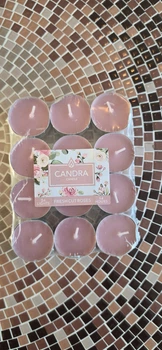 Набор чайных свечей 24 шт CANDRA Candle Fresh Cut Roses (розовые)
