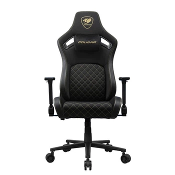 Крісло ігрове Defenso Gold F, чорний з золотим