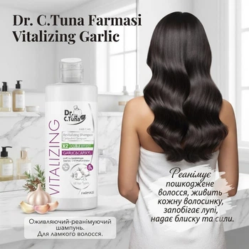 Шампунь з екстрактом часнику Vitalizing, 225 мл