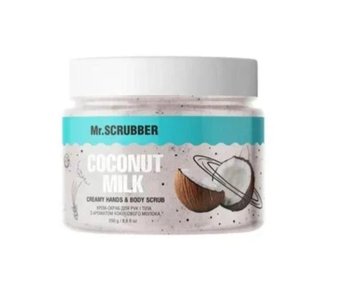 Крем-скраб для рук і тіла Coconut Milk з ароматом кокосового молока Mr.SCRUBBER