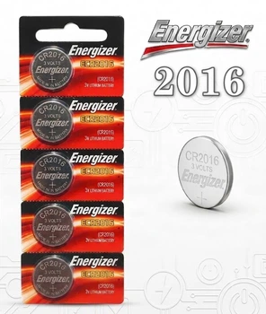 Батарейка літієва Energizer CR2016 3V Lithium Battery, блістер 5 штук