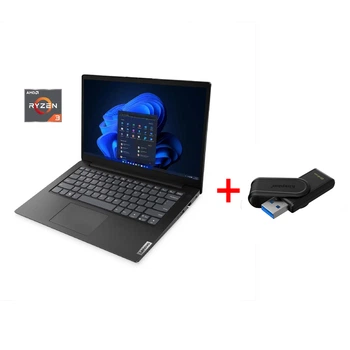 Ультрабук Lenovo V14 G4 AMN / 14" (1920x1080) TN / AMD Ryzen 3 7320U (4 (8) ядра по 2.4 - 4.1 GHz) / 8 GB DDR4 / 256 GB SSD / AMD Radeon 610M Graphics / WebCam / Win 11 Pro б/в + Подарунок Флеш-накопитель Kingston DataTraveler Exodia S 64GB