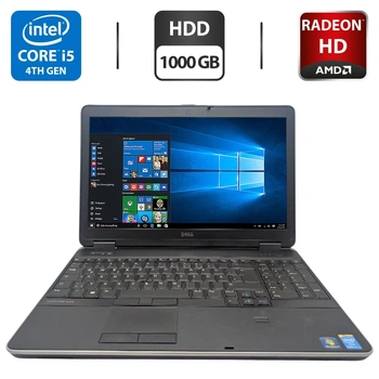 Ноутбук Б-класс Dell Latitude E6540 / 15.6" (1920x1080) TN / Intel Core i5-4310M (2 (4) ядра по 2.7 - 3.4 GHz) / 8 GB DDR3 / 1000 GB HDD / AMD Radeon HD 8790M, 2 GB GDDR5, 128-bit / WebCam / DVD-ROM б/у