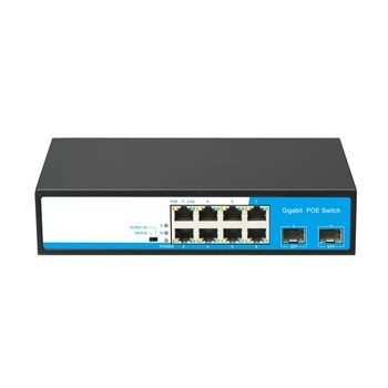 POE коммутатор 10-портовый HongRui HR901-AFG-82NS