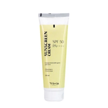 Солнцезащитный крем для тела Top Beauty SPF50 PA++++ с алоэ вера, 250 мл