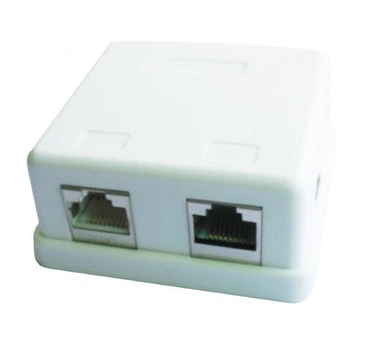 Розетка Cablexpert NCAC-HS-SMB2, с сетевым разъемом категории 5Е