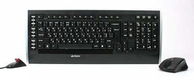Комплект беспроводной V-Track 9300F, клавиатура+мышь 2.4GHz, черный, USB-ресивер, радиус работы до 15м