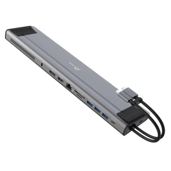 Док-станция J5create JCD552-N, USB Type-C 12-в-1