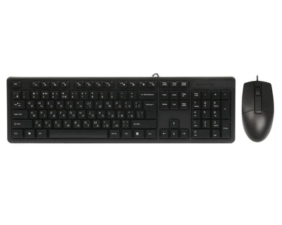 Комплект клавиатура+мышь KK-3+OP-330, USB, Черная