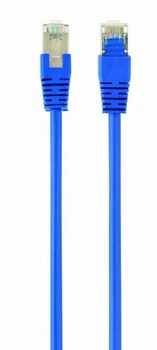Патч-корд Cablexpert PP22-2M/B, FTP, литой, 50u" штекер с фиксатором, 2 м, синий