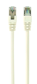Патч-корд Cablexpert PP6-2M/W, FTP, категория 6, литой, 50u" штекер с фиксатором, 2.0 м, белый