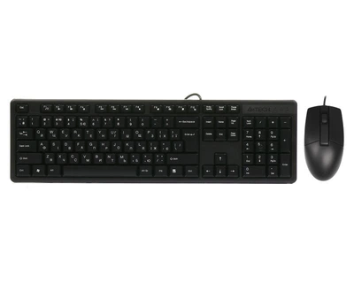 Комплект клавиатура+мышь KK-3+OP-330S, USB, Черная