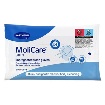 Влажные моющие рукавички MoliCare Skin, 8 шт.