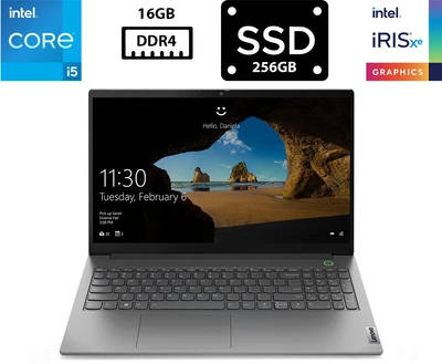 Ноутбук Lenovo ThinkBook 15 G2 ITL 15.6" IPS 1920x1080 Core i5-1135G7 2.40GHz 16GB DDR4 SSD 256GB Iris Xe Graphics Камера (L15G2ITLR16S256A) Б/У