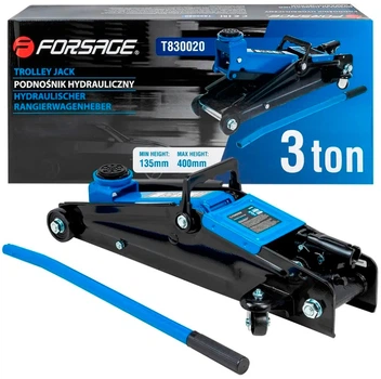 Домкрат подкатный гидравлический Forsage 3 т, 135-400 мм (F-T830020)