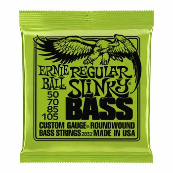 Струны для 4-струнной бас-гитары Ernie Ball Regular Slinky Bass 2832 50-105 Nickel Wound Roundwound