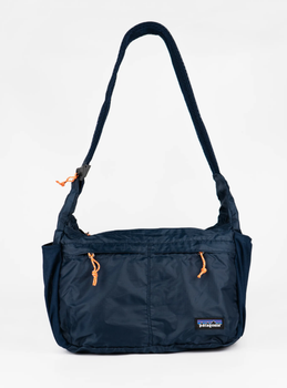 Велика сумка-трансформер через плече Patagonia Courier Bag. Сумка 2в1 патагонія синя.