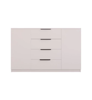 Комод офисный Воркспейс / Workspace KOM2D4S БРВ 2-дверный с 4 ящиками Кашемир