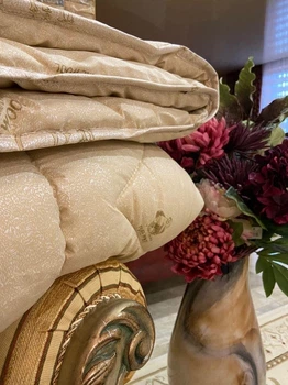 Ковдра Pure Wool Casablank 100%вовна з хлопком 200х220см бежевий (volt105)