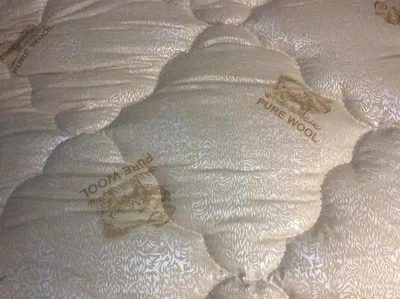 Ковдра Pure Wool Casablank 100%вовна з хлопком 180х220см бежевий (volt57)
