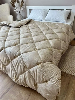 Ковдра Pure Wool Casablank 100%вовна з хлопком 150х200см бежевий (volt14)