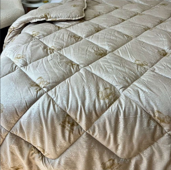Одеяло Pure Wool Casablank 100%шерсть с хлопком 150х200см бежевый (volt1)