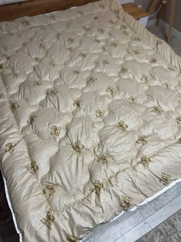 Одеяло Pure Wool Casablank 100%шерсть с хлопком 200х220см бежевый (volt94)