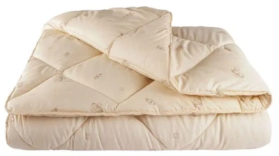 Одеяло Pure Wool Casablank 100%шерсть с хлопком 180х220см бежевый (volt64)