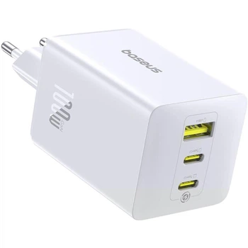 Сетевое зарядное устройство Baseus EnerFill FE11 Fast Charger 100W (1USB-A/2C) (P101821) Moon White