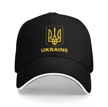 Кепка патріотична з тризубом "UKRAINE" чорна