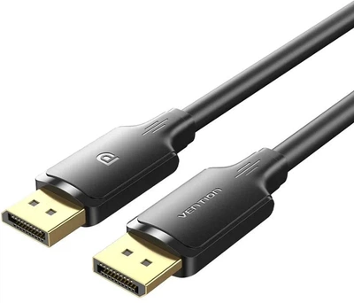 Кабель Vention DisplayPort v1.2, 4K 60Hz, 2K 144Hz 1 м Black (6922794775763)