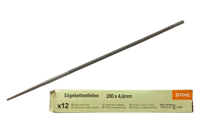Напильник для заточки цепей Китай 4.8 x 200мм (3шт) (ST4-8) (3 шт.)