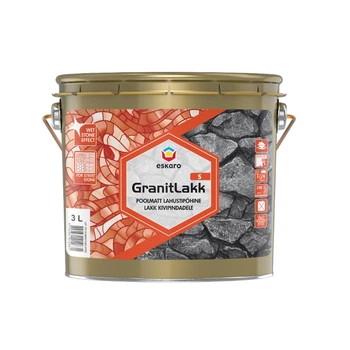 Лак для камня Eskaro Granit Lakk S Мокрый эффект 10 л