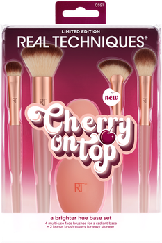 Набір пензликів для макіяжу Real Techniques Cherry On Top A Brighter Hue Base 6 шт (79625459920)