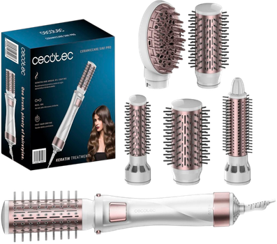 Suszarko-lokówka Cecotec CeramicCare 5in1Pro Biało-różowa