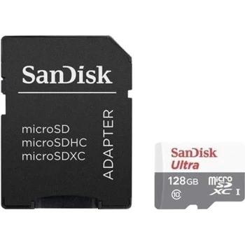 Карта памяти SANDISK Ultra microSDXC 128GB + SD Adapter Class 10 UHS-I