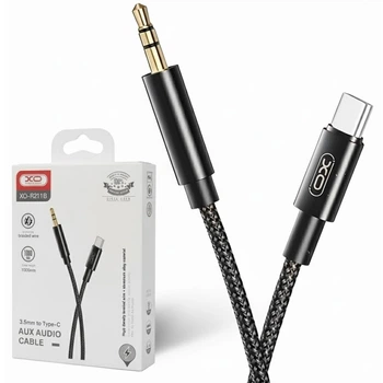 Кабель Type-C на mini Jack 3.5 мм, 1 метр, XO NB-R211B